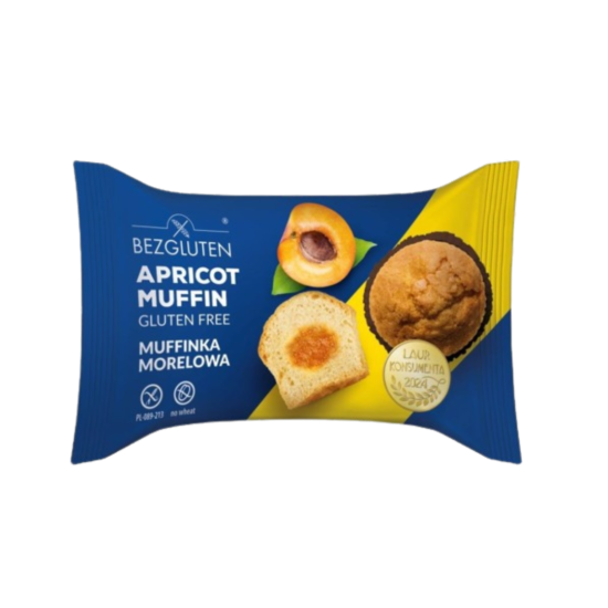 Muffin mit Aprikosenfüllung Bezgluten glutenfrei
